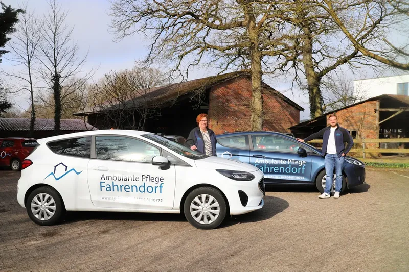 Pflegeteam der Ambulanten Pflege Fahrendorf unterwegs in der Region