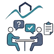 Symbolbild: Haus, das Beratungsbesuche symbolisiert